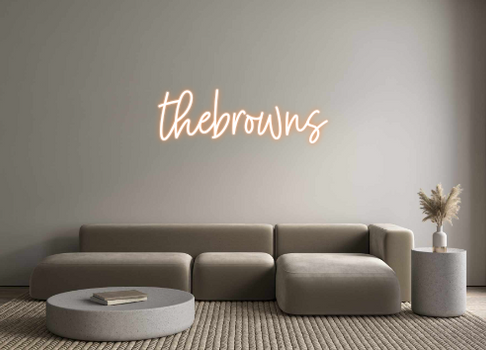 Custom Neon: thebrowns