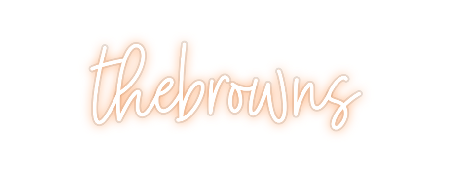 Custom Neon: thebrowns