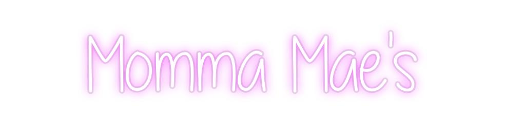 Custom Neon: Momma Mae's