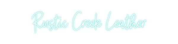 Custom Neon: Rustic Creek ...