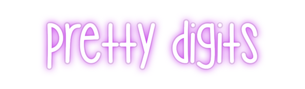 Custom Neon: pretty digits