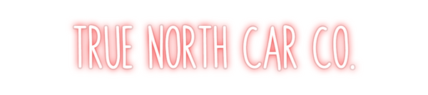 Custom Neon: TRUE NORTH CA...