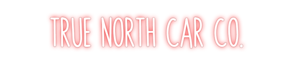 Custom Neon: TRUE NORTH CA...