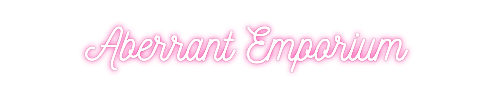 Custom Neon: Aberrant Empo...