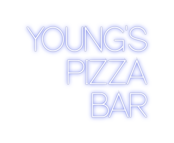 Custom Neon: YOUNG'S
PIZZA...