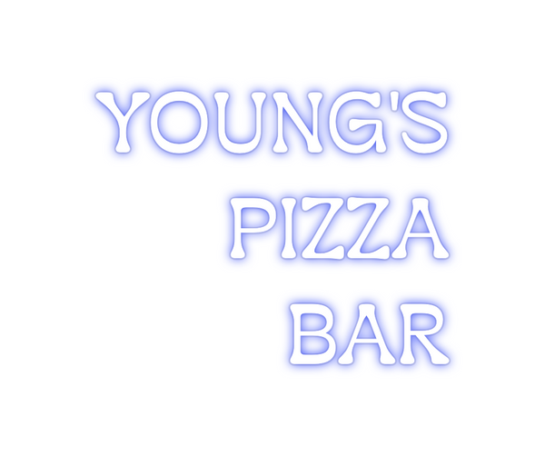Custom Neon: YOUNG'S
PIZZA...