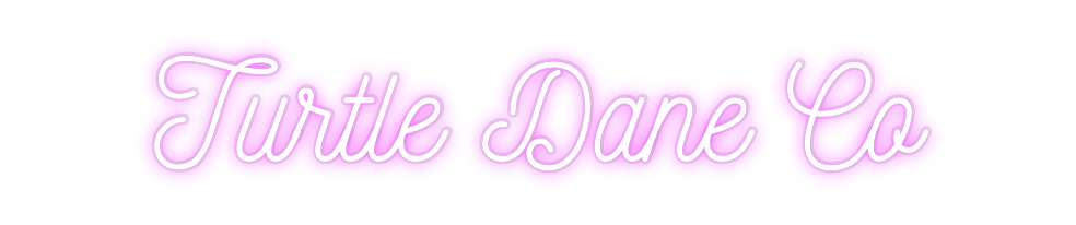 Custom Neon: Turtle Dane Co