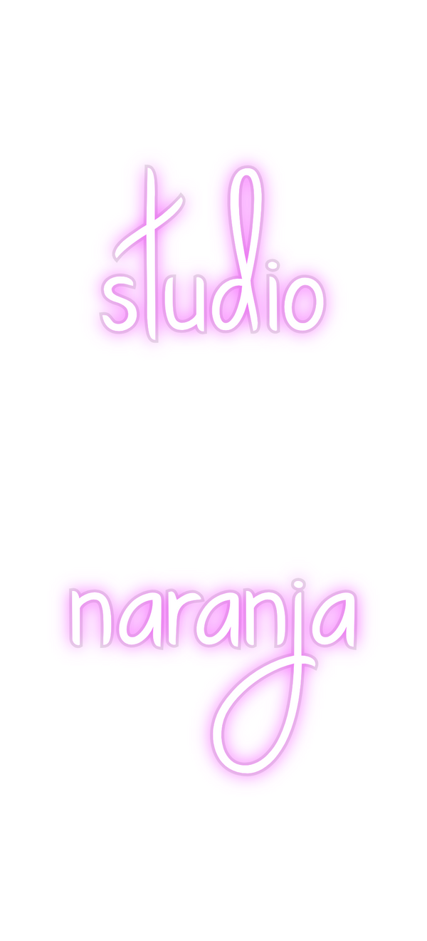 Custom Neon: studio 
naranja