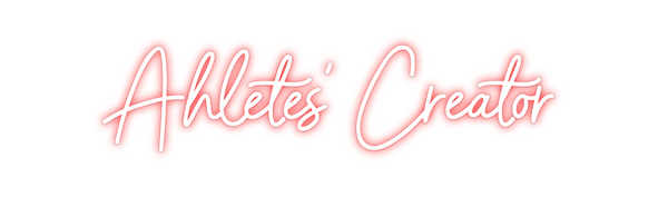 Custom Neon: Ahletes' Crea...