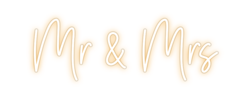 Custom Neon: Mr & Mrs