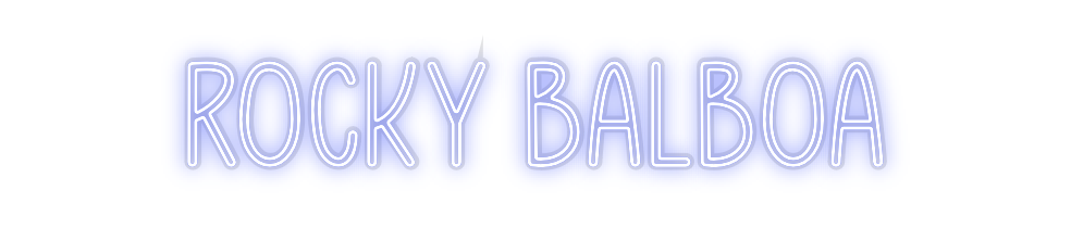 Custom Neon: ROCKY BALBOA