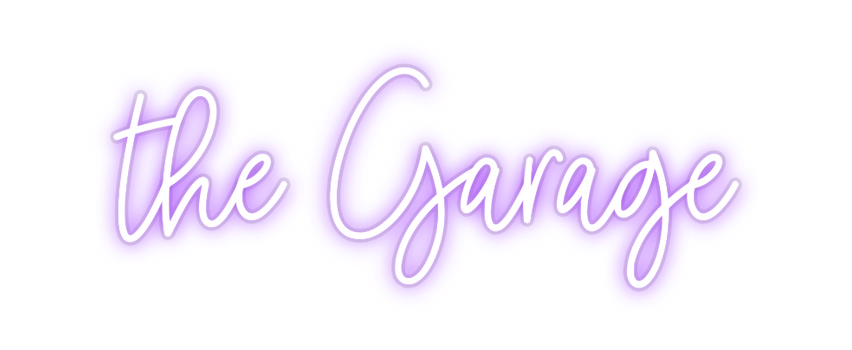 Custom Neon: the Garage