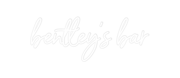 Custom Neon: bentley’s bar