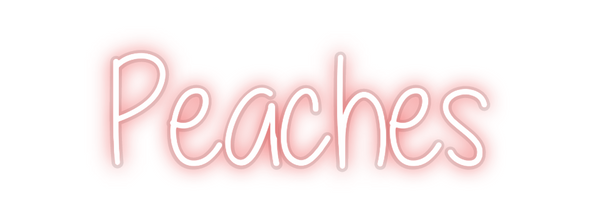 Custom Neon: Peaches