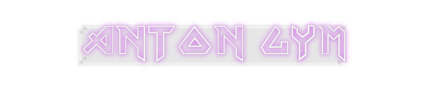 Custom Neon: Anton GYM