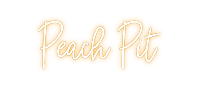 Custom Neon: Peach Pit