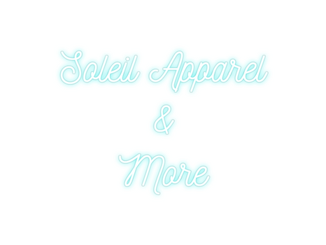 Custom Neon: Soleil Appare...