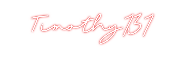 Custom Neon: Timothy737