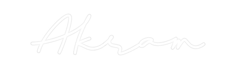 Custom Neon: Akram