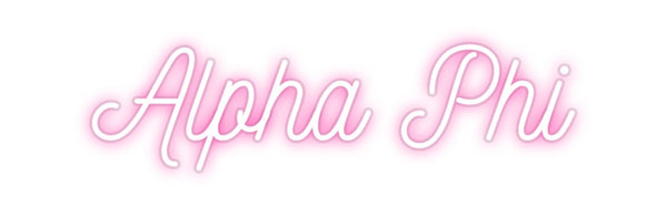 Custom Neon: Alpha Phi