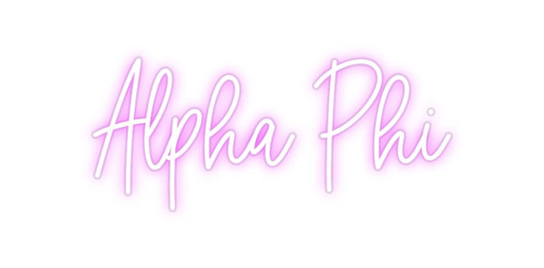 Custom Neon: Alpha Phi
