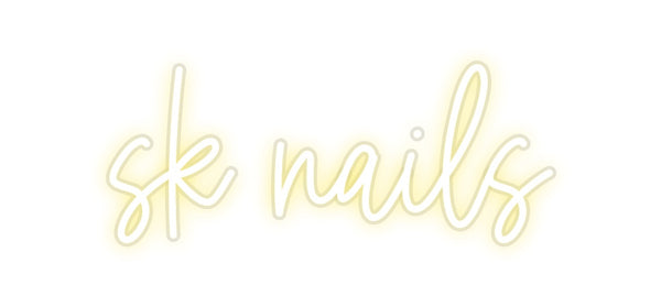 Custom Neon: sk nails