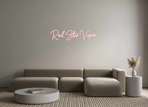 Custom Neon: Red Star Vapor