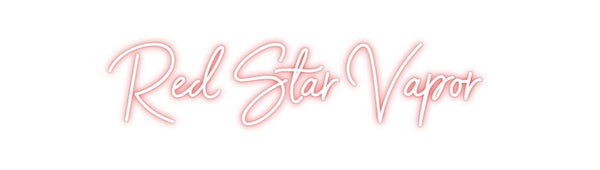 Custom Neon: Red Star Vapor