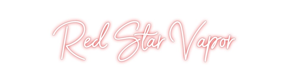 Custom Neon: Red Star Vapor