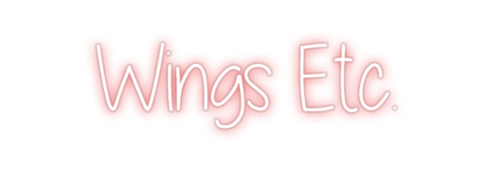Custom Neon: Wings Etc.