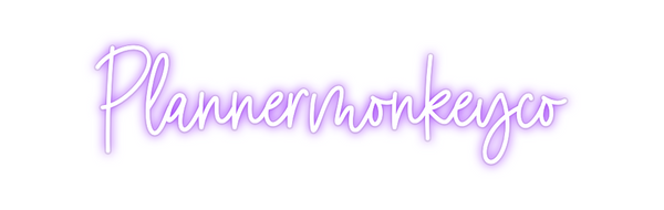 Custom Neon: Plannermonkeyco