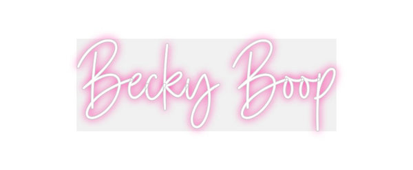 Custom Neon: Becky Boop