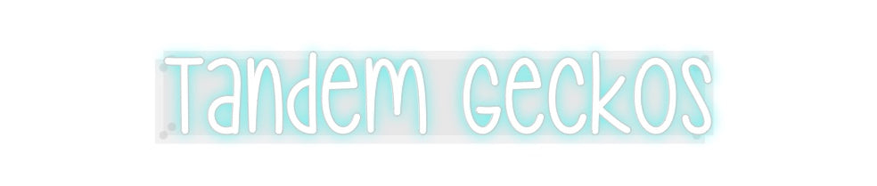 Custom Neon: Tandem Geckos