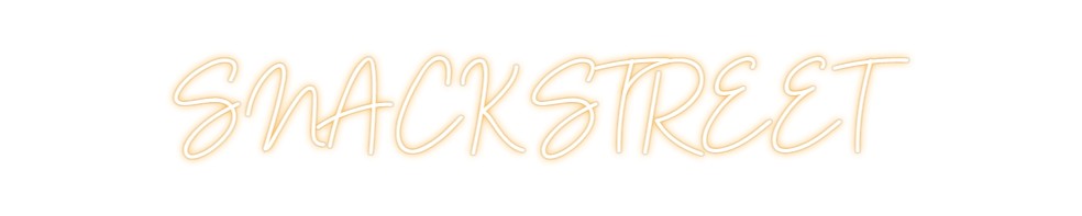Custom Neon: SNACK STREET