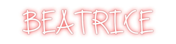 Custom Neon: beatrice