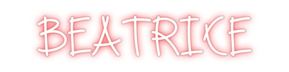 Custom Neon: beatrice