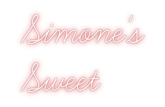 Custom Neon: Simone's
Sweet
