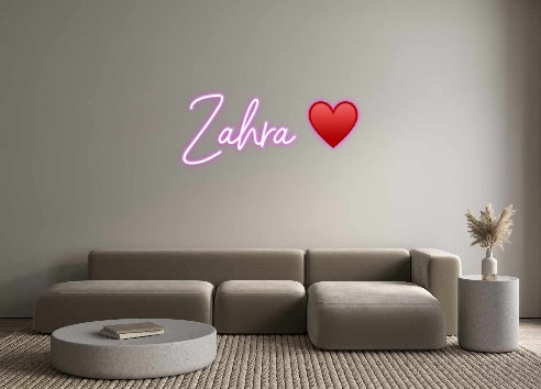 Custom Neon: Zahra ♥️