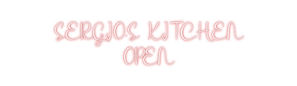 Custom Neon: SERGIO’S KITC...