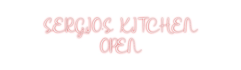Custom Neon: SERGIO’S KITC...
