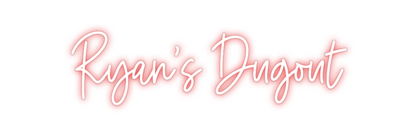 Custom Neon: Ryan's Dugout