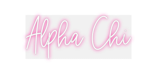Custom Neon: Alpha Chi