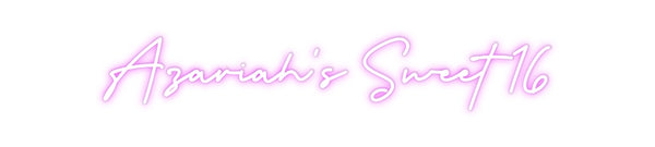Custom Neon: Azariah’s Swe...