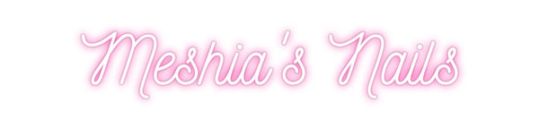 Custom Neon: Meshia's Nails