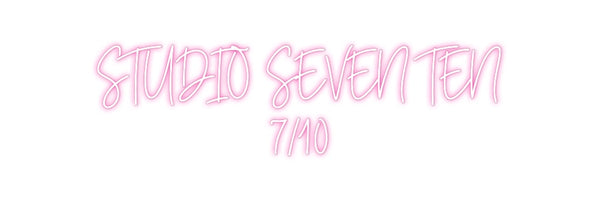 Custom Neon: STUDIO SEVEN ...