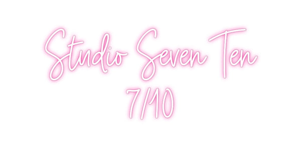 Custom Neon: Studio Seven ...