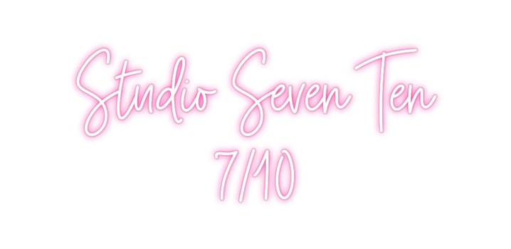 Custom Neon: Studio Seven ...