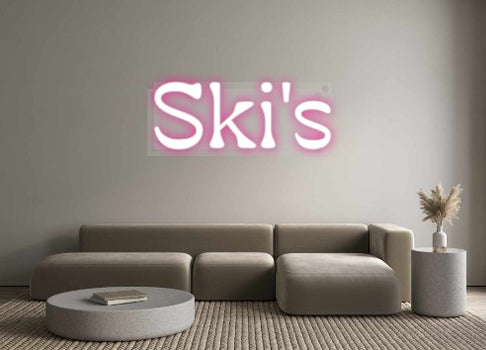 Custom Neon: Ski's