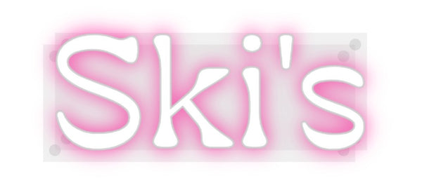 Custom Neon: Ski's