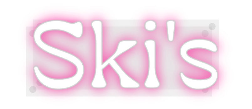 Custom Neon: Ski's